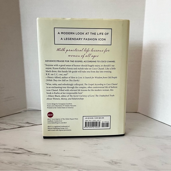 The Gospel According to Coco Chanel Hard Cover Book 8" X 5.5" By Karen Karbo - Picture 3 of 13